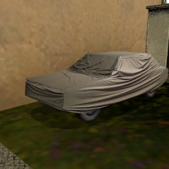 SAM Auto pod plandeką/SAM Car under a cover